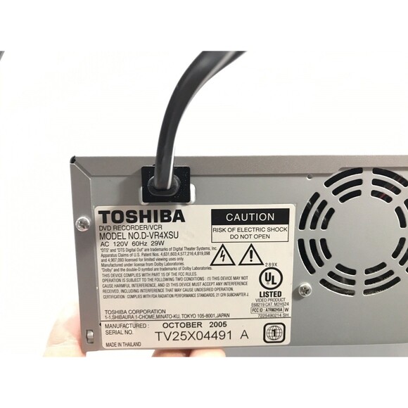 Toshiba DVD Recorder VCR VHS Combo D-VR4XSU Dubbing No Remote Working Tested - Picture 8 of 12